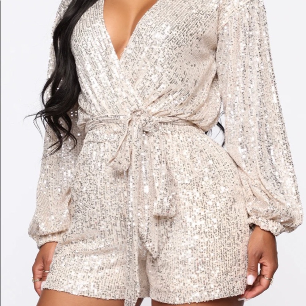 Sequin romper size xl